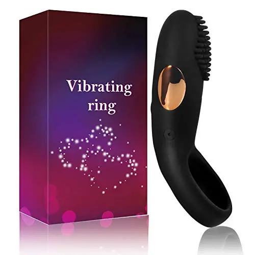 Vibrating Cock Ring Sex Toys - Waterproof Rechargeable 12-Speed Vibrations Silicone Penis Ring Vibrator Longer Lasting Erections Ring -Clitoral Stimulator Vibrator for Male or Couples