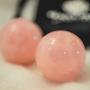 Genuine Undrilled Rose Quartz Ben Wa Balls - Gynecologist Recommended for Pelvic Strength Kegel Exercise Vagina Tightening and Bladder Control Incontinence ? Gemstones for Self Love and Chakra Healing