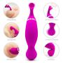 12 Frequency Vibranting & Sucking Toys Waterproof Rechargeable Handheld Massager Wand with Sucking Function,Powerful But Quiet,Medical Silicone