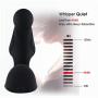 Wushuangyu Massager Plug Wireless Control 11 Speeds Massager for Man, Rechargeable Vibrating Massager (Black) - Vibrant Toy