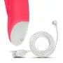 Hop - Trix - 7 Vibrating Functions Strong Rumbly Platinum Silicone Vibrator - Powerful G Spot and Clitoral Stimulator - Waterproof - Sex Toy of Women - Sex Toy for Couples (Cerise)
