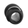 Doc Johnson Platinum Premium Silicone - The Stretch - Hollow Butt Plug - Medium - Black