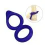 SheLins Softy Silicone Cock Rings Penis Enlarger Stronger and Harder Erection to Prolonging Climax Sex Toys for Men Flexible Size Ring Dark Blue