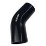 Ronteix Universal 4 Ply High Performance 45 Degree Elbow Coupler Silicone Hose (3(76MM), BLACK)