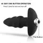 ROWAWA Vibrating Butt Plug Prostate Massager Silicone Anal Plug Sex Toy for Beginner with Removable Bullet Vibrator
