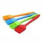 WARMBUY Set of 4 Silicone Pastry Basting Grill Barbecue Brush, Solid Core and Hygienic Solid Coating, Red, Blue, Orange, Green, 8-3/4 Inch Long