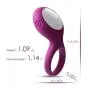 Vibrating Cock Ring with 5 Powerful Vibration, Full Silicone Rechargeable Penis Ring Vibrator for Mens Bigger Longer Stronger Erection or Vagina Clitoris Stimulator Adult Sex Toys for Couples