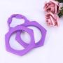 LUOEM Adults Silicone Restraint Handcuffs Role Play Bondage Handcuffs Adult Bondage Pleasure Toy (Purple)