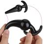 Soft Silicone Toy for Men and Women,Used for Party Club,4 Pcs,Black.