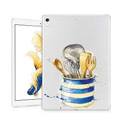 GinHo Customized Protective Cover iPad Pro 12.9 inch 2018 Kitchenware with Slim Soft Durable TPU Ultra-Clear Silicone UV Printing Case