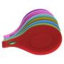 Mmrm Heat Resistant Silicone Spoon Shaped Scoop Pad Placemat Coaster Spatula Holder Purple