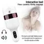 HAOZICH Male Sucking Massager, USB Automatic Oral Deep Throat Male ?ucker Electric Clip Suction Voice Toy Aǐrcrāft Massage-Cup, T-Shir HAOZICH