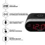 Sharp SPC679A - Alarm with Wireless Charging - Qi Certified - USB Charging for 2nd Device!