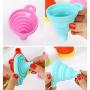 Kitchenware Random Color Feeding Of 10 Mini-silicone Folding And Telescopic Funnels Kitchen supplies