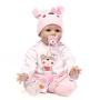 Reborn Baby Dolls 22 inch,Quality Realistic Handmade Babies Dolls Girls Soft Vinyl Silicone Lifelike Kids Gifts / Toys Age 3+, EN71 Certification