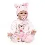 Reborn Baby Dolls 22 inch,Quality Realistic Handmade Babies Dolls Girls Soft Vinyl Silicone Lifelike Kids Gifts / Toys Age 3+, EN71 Certification