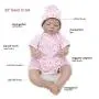 CHAREX Reborn Baby Doll Lifelike Sleeping Newborn Dolls, 22 inch Soft Vinyl Weighted Girl Gift Set for Ages 3+
