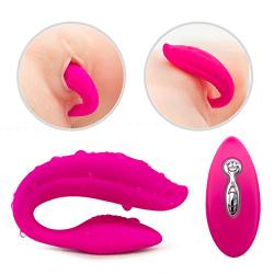 U Shape Toy Women Silicone Vibrarter for Women Bullet G- Sport Simulator for Female Sex-Toes for Couples with Strong Motor U-Type Relaxation Tools for Lover Flirting Fun Play Love Real Feel