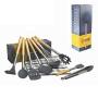 Hjyi Silicone Kitchen tool wooden Handle silicone kitchenware 9 piece set cooking spoon shovel kitchenware set