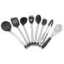 Jiyaru 8 pcs Silicone Kitchen Utensils Heat Resistant Cooking Baking Kitchenware Set