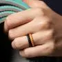 ThunderFit Womens Thin Swivel Rings, 10 Rings / 8 Rings / 4 Rings / 1 Ring - Stackable Silicone Wedding Rings - 2.5mm Wide - 2mm Thick