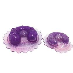 Harmily Women Purple Silicone Massage Vibrators Stimulation Enhancer Toy