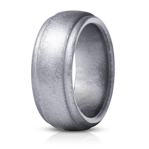 Saco Band Silicone Rings Men - 7 Rings / 1 Ring Rubber Wedding Bands