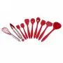 tianxiangjiaju 10 Pcs Silicone Kitchenware Set Kitchenware Set Kitchen Cooking Tools Red