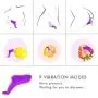 Mini Finger Vibrating Sucking Toys with 9 Thrusting & Sucking Modes,Female Oral Tongue Stimulator Waterproof Handheld Wand Massager with Vibrating, 100% Medical Silicone,USB Rechargeable