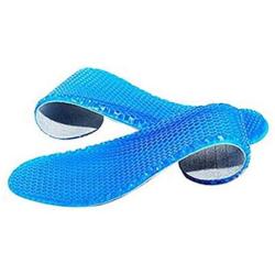 1Pair Blue Silicone Gel Reusable Honeycomb Full Length Non Slip Comfort Sports Insole Air Cushion Damping Shoe Pad Cushion Shoe Inserts for Men Women