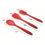 Heat-Resistant Silicone Cooking Utensils Pots Tool Sets Non-stick Cookware Set Baking Tool Kit Kitchenware 10 pcs/Pack (red)