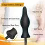 RONSHIN Adult Toys-Silicone Expand Inflatable Anal Plug Waterproof Butt Sex Toy for Male Female and Beginners