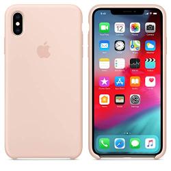 iPhone iPhone XR Liquid Silicone Case Fits iPhone XR (6.1 inch), Gel Rubber Protection Shockproof Cover Case with Soft Microfiber Cloth Lining Cushion (Pink Sand)
