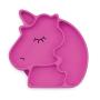 Bumkins Silicone Grip Dish, Suction Plate, Divided Plate, Baby Toddler Plate, BPA Free, Microwave Dishwasher Safe ? Unicorn