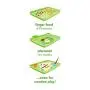 green sprouts Finger Food Platemat | Spacious eating area with raised edges contains messes | Helps develop independent eating skills, Grows with baby, Made of silicone, Dishwasher safe