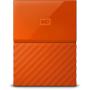 WD 4TB Orange My Passport Portable External Hard Drive - USB 3.0 - WDBYFT0040BOR-WESN