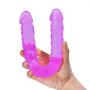 BlsesJoy 115-13 Inch Silicone Double Headed D!ld?s Relax Massager Toys (Purple-1)