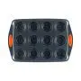 Rachael Ray 54075 Yum-o 12-cup Muffin Pan, Orange Grips