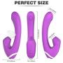 Powerful 7 Sucking Toys, Waterproof Handheld Wand Massager with Heating, Medical Silicone,USB Rechargeable