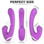 Powerful 7 Sucking Toys, Waterproof Handheld Wand Massager with Heating, Medical Silicone,USB Rechargeable
