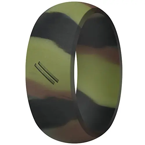 ThunderFit Silicone Wedding Ring for Men, Rubber Wedding Band - 8.7mm Wide
