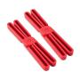 Ationgle Fashion Silicone Collapsable Trivet for kitchen, Expandable - Lightweight, Non-slip Pot Holder Cross Design Hot Pads Kitchenware Pack of 2, Red