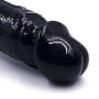 HYLHYL5-F Silicone Flexible Medical-Grade Super Realistic Stick Ultra-Soft Realistic Toy with Suction Cup (Black, L:23cm/7.48 in, W:4.5cm/1.57 in)