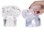 Massager Attachments, Massager Accessories Attachment Silicone- Two Different Styles (Clear)