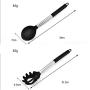 JunbosiKitchenware Black Silicone Kitchenware Set of 6 Nonstick Kitchen Tool Shovel Spatula Silicone Cooking Kitchenware Set
