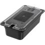 Carlisle 3066103 StorpPlus Third Size Food Pan, Polycarbonate, 4" Deep, Black
