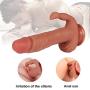 Wushuangyu Lifelike Massager Waterproof Realistic Silicone Di&DLO Body Massage Soft and Health Flesh - Vibrant Toy