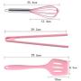 Gwjs Silicone Kitchenware, Nonstick Spatula Silicone Spatula Set Kitchen Gadget Kitchen Tools-six-piece Set 29.6cm(11.6inch)