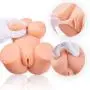 Six Dolls for Men Full Size Silicone Pussy Ass Masturbator Sex Toy with Virgin and Anal for Men Male Massager Adult Toys (10×6.2×4in)