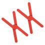 Ationgle Fashion Silicone Collapsable Trivet for kitchen, Expandable - Lightweight, Non-slip Pot Holder Cross Design Hot Pads Kitchenware Pack of 2, Red